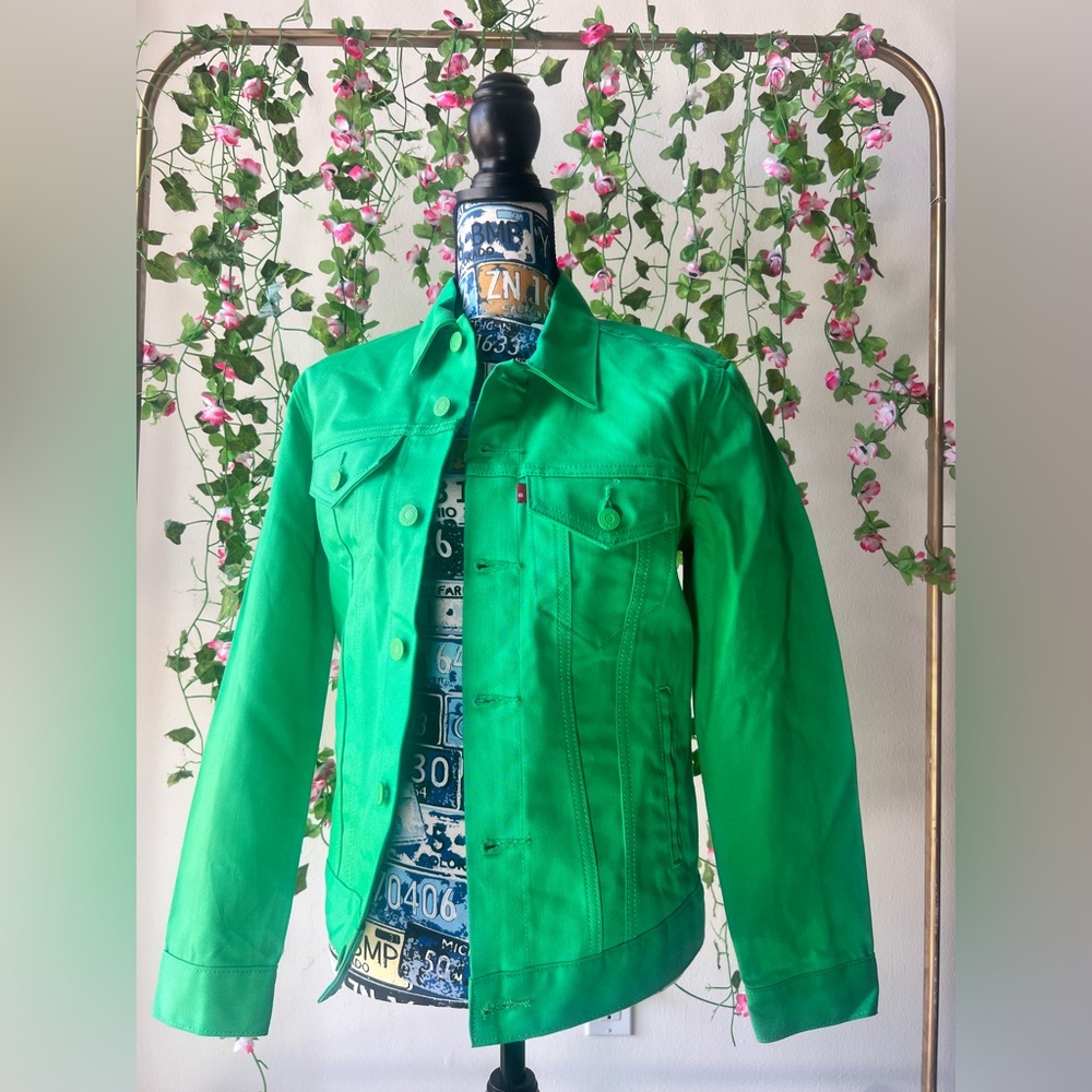 Levi’s Island Green Trucker Jacket, Men’s XS NWT